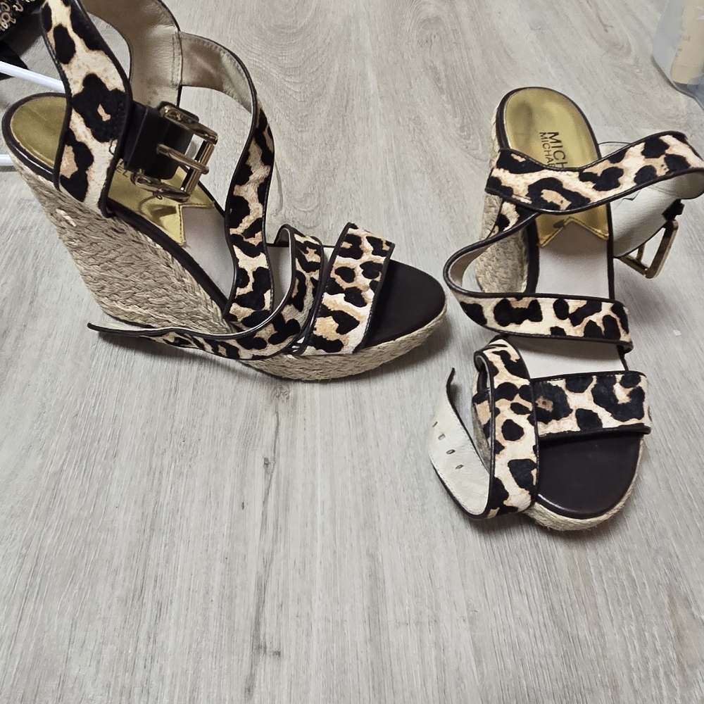 Michael Kors Animal Print Wedges